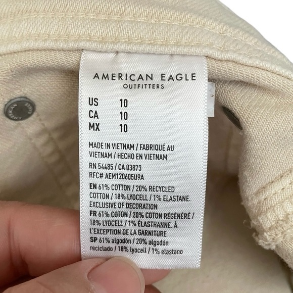 American Eagle Dreamy Drape Easy Shortie Shorts Women's 10/30 Low Rise New tan - Picture 6 of 6